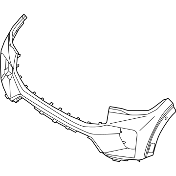 RB5Z-17D957-AAPTM Ford Front Bumper Assembly Illustration 1 of 1