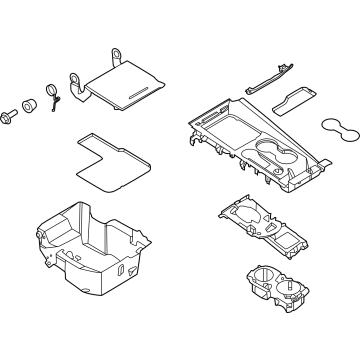 RB5Z-78045A76-CB Ford Console Panel Assembly Illustration 1 of 1