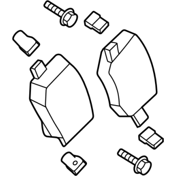 PZ1Z-2200-A Ford Brake Pad Illustration 1 of 1