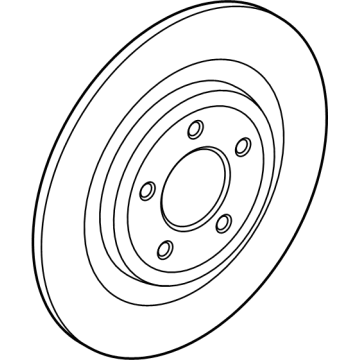 PZ1Z-2C026-A Ford Brake Rotor Assembly Illustration 1 of 1