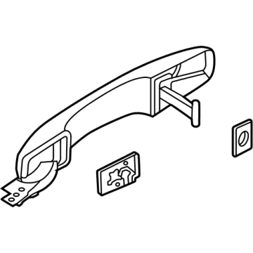 N1WZ-E22404-AR Ford Door Handle Assembly Outer Illustration 1 of 1