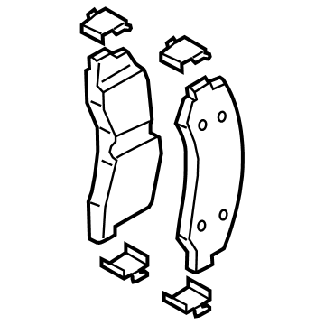 RL1Z-2001-A Ford Brake Lining Kit Illustration 1 of 1
