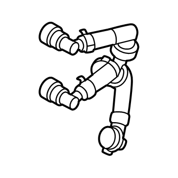 RL3Z-18N344-F Ford Hose Heater Water Illustration 1 of 1