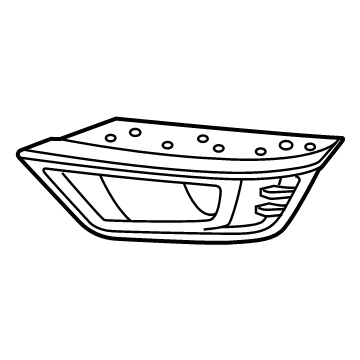 N1WZ-15266-S Ford Fog Lamp Bracket Illustration 1 of 1