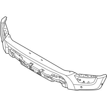 N1WZ-17757-VA Ford Front Bumper Assembly Illustration 1 of 1