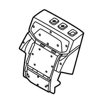 SL1Z-7866800-A Ford Rear Seat Back Pad Illustration 1 of 1