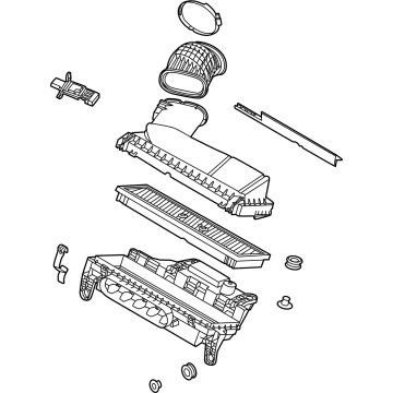 PZ1Z-9600-E Ford Air Cleaner Assembly Illustration 1 of 1