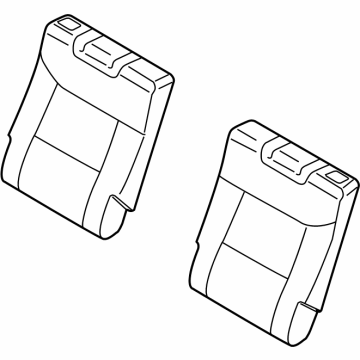 RB5Z-7866600-CA Ford Rear Seat Back Cover Assembly Illustration 1 of 1