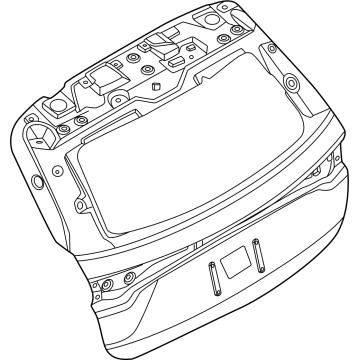 R2TZ-5840110-A Ford DOOR ASY - LUGGAGE COMPARTMENT Illustration 1 of 1