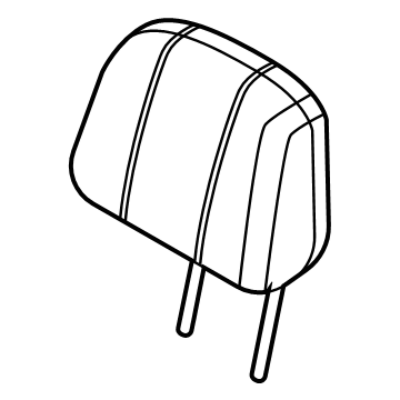 R2TZ-58611A08-FD Ford Headrest - Cover And Pad Illustration 1 of 1