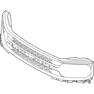 S1PZ-8200-AB Ford Radiator Grille Assembly Illustration 1 of 1