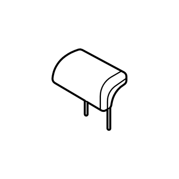 N1WZ-60611A08-GT Ford Head Rest Assembly Illustration 1 of 1