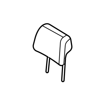 N1WZ-26611A08-GB Ford Head Rest Assembly Illustration 1 of 1