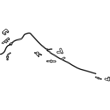 SL1Z-17A605-G Ford Windshield Washer Hose Illustration 1 of 1