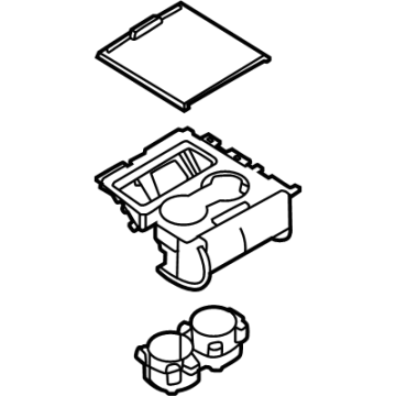 SL7Z-4013562-DA Ford Cup Holder Illustration 1 of 1