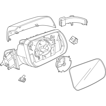 2025 Ford Ranger Car Mirror - N1WZ-17682-XS