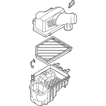 NB3Z-9600-A Ford Air Cleaner Assembly Illustration 1 of 1
