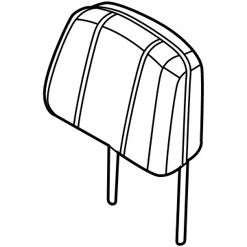 R2TZ-58611A08-AM Ford Head Rest Assembly Illustration 1 of 1