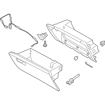 2025 Ford Police Interceptor Utility Glove Box - RB5Z-7806024-BA