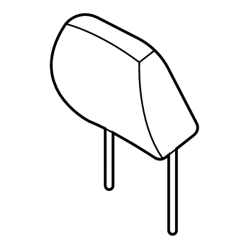N1WZ-60611A08-GF Ford Headrest - Cover And Pad Illustration 1 of 1
