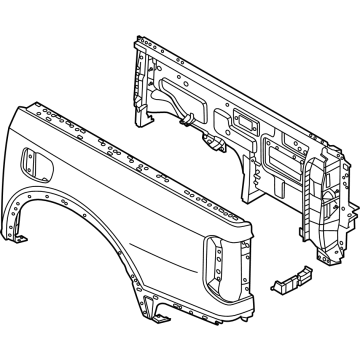 P1WZ-6027840-A Ford Panel Body Side Rear Illustration 1 of 1
