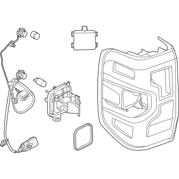 N1WZ-13404-CM Ford Rear Lamp Assembly Stop And Flas Illustration 1 of 1