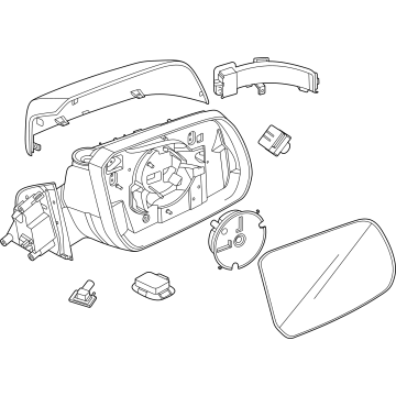 2025 Ford Ranger Car Mirror - N1WZ-17683-XV