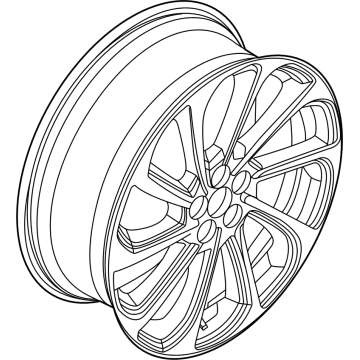 R2TZ-1007-M Ford Wheel Assembly Illustration 1 of 1