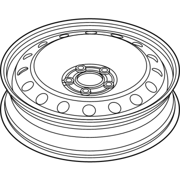 LB5Z-1015-C Ford Wheel Assembly Illustration 1 of 1