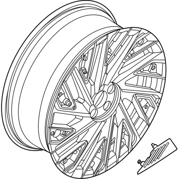 R2TZ-1007-P Ford Wheel Assembly Illustration 1 of 1