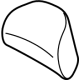 Ford PL3Z-18610A62-DA Headrest Cover Roll Type