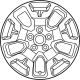 Ford PZ6Z-1007-B Wheel Assembly