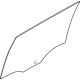 Ford N1WZ-6025712-F Rear Door Glass