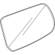 Ford N1WZ-17K707-R Rear View Outer Mirror Glass Assembly